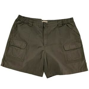 SAVANE Shorts Men Size W44 Outdoor Hiking Comfort Waistband Button Pockets Cargo